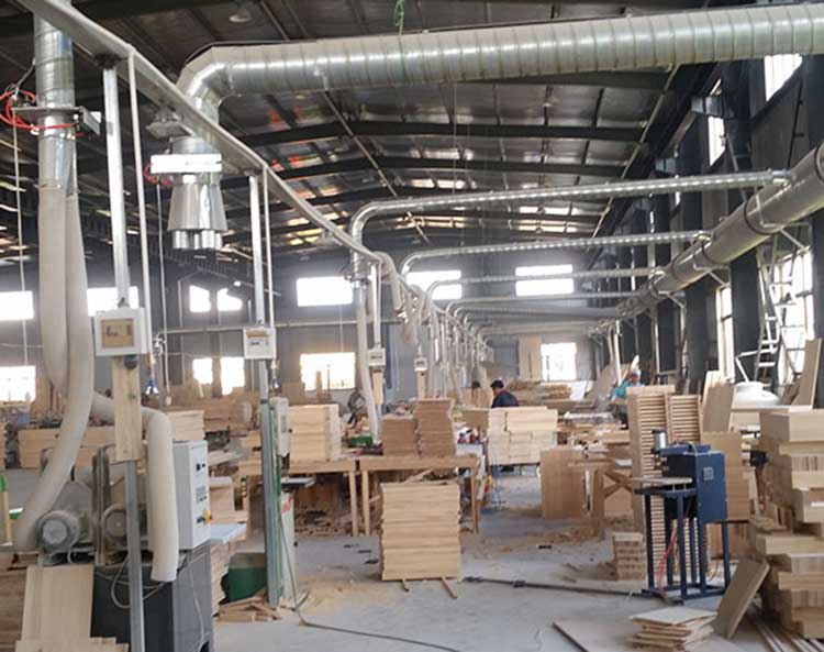 木工家具厂中央除尘系统设计案例